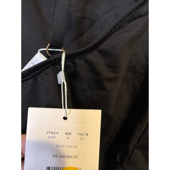 Andie Swim The Sardinia One Piece Swimsuit Black AO017-BLK-M Womens Size M NEW - Picture 7 of 11